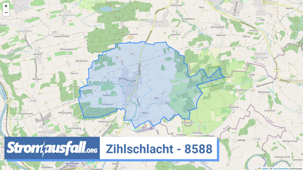 stromausfall ch ortschaft zihlschlacht 8588