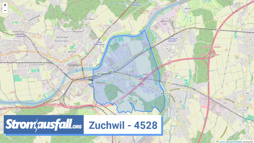 stromausfall ch ortschaft zuchwil 4528