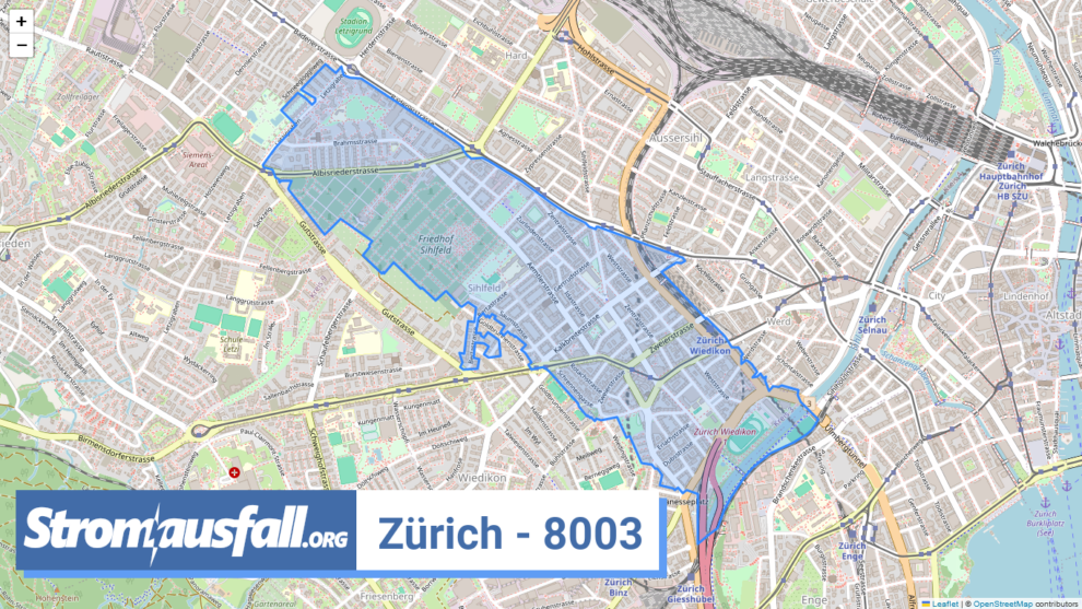 stromausfall ch ortschaft zuerich 8003