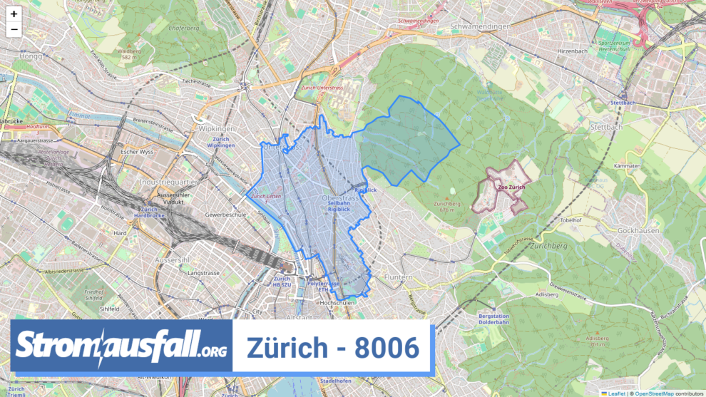 stromausfall ch ortschaft zuerich 8006