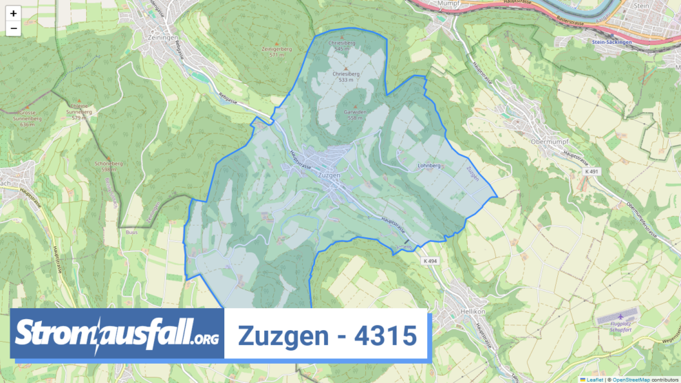 stromausfall ch ortschaft zuzgen 4315