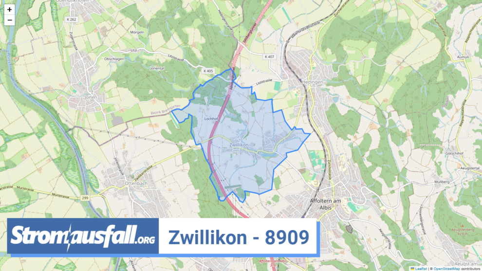 stromausfall ch ortschaft zwillikon 8909