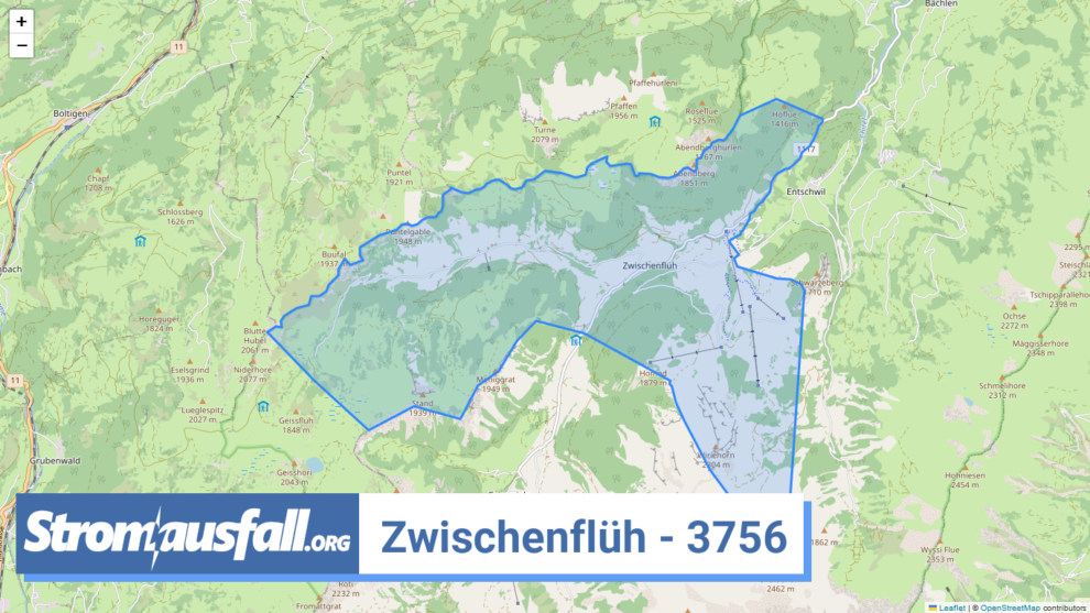 stromausfall ch ortschaft zwischenflueh 3756