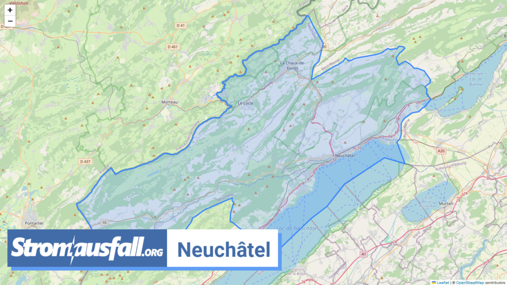 stromausfall kanton neuchatel